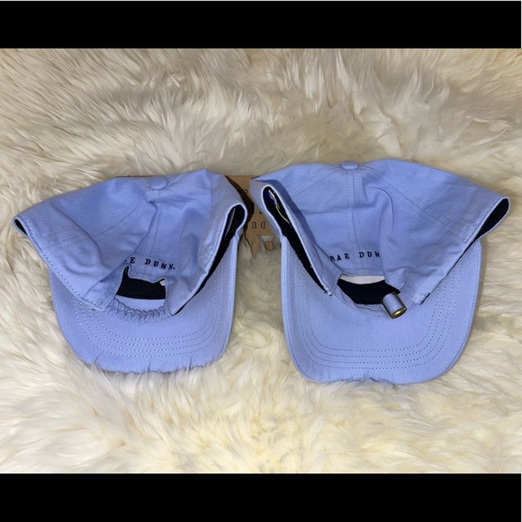 Rae Dunn Mama & Mini Matching Hats - Light Blue / Purple Hat Set - Picture 3 of 3